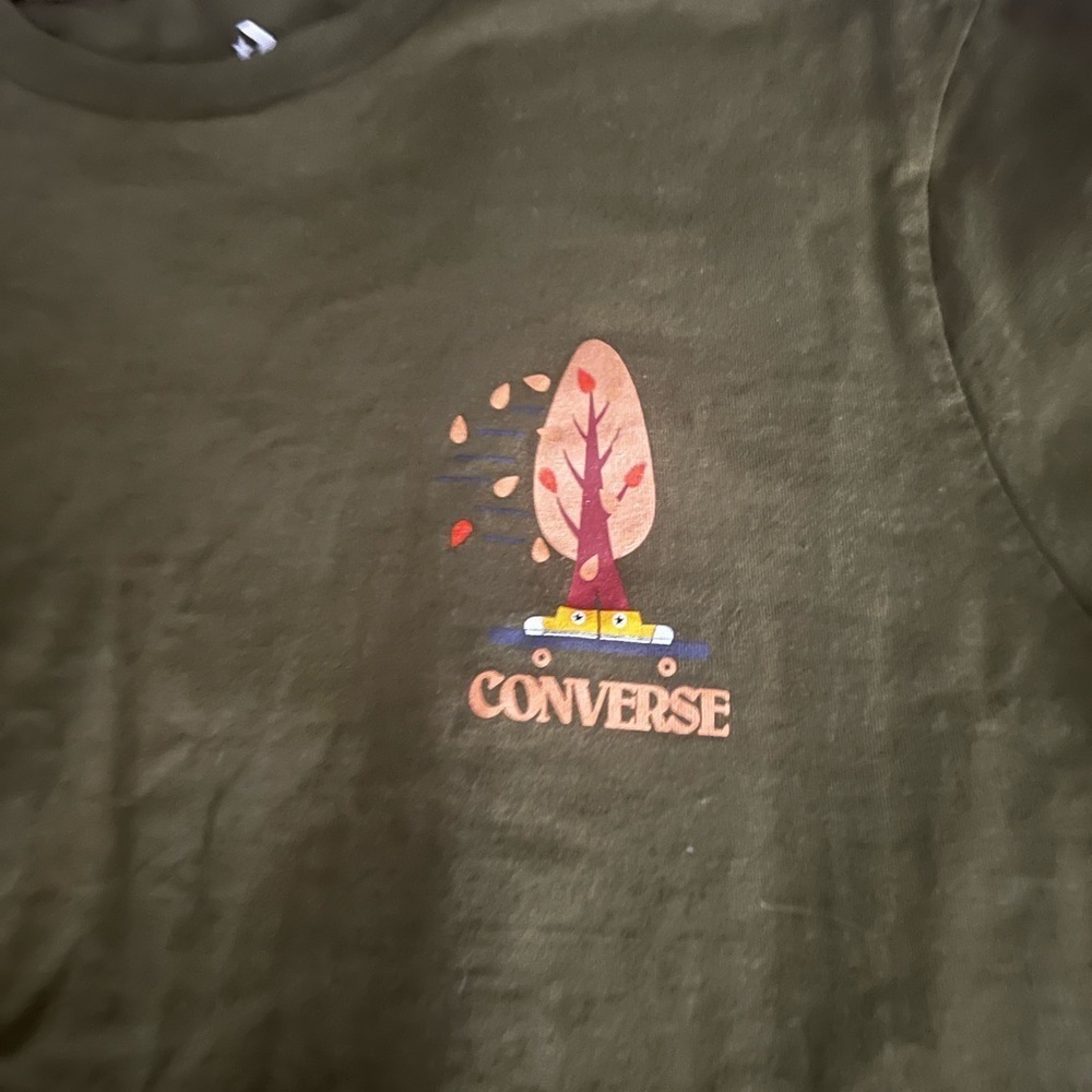 Converse Short Sleeve Tees in Green and Brown- Men’s medium- 2 pack - Picture 4 of 8